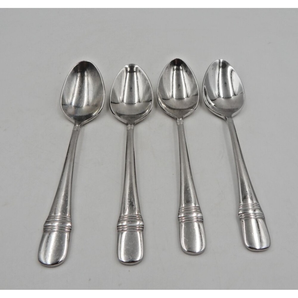 Oneida ASTRAGAL Heirloom 18/10 Oval Teaspoon 6 Inch Flatware Set of 4